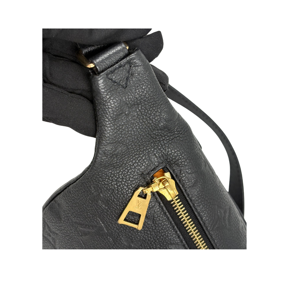 LOUIS VUITTON Bumbag monogram empreinte black leather (discontinued)