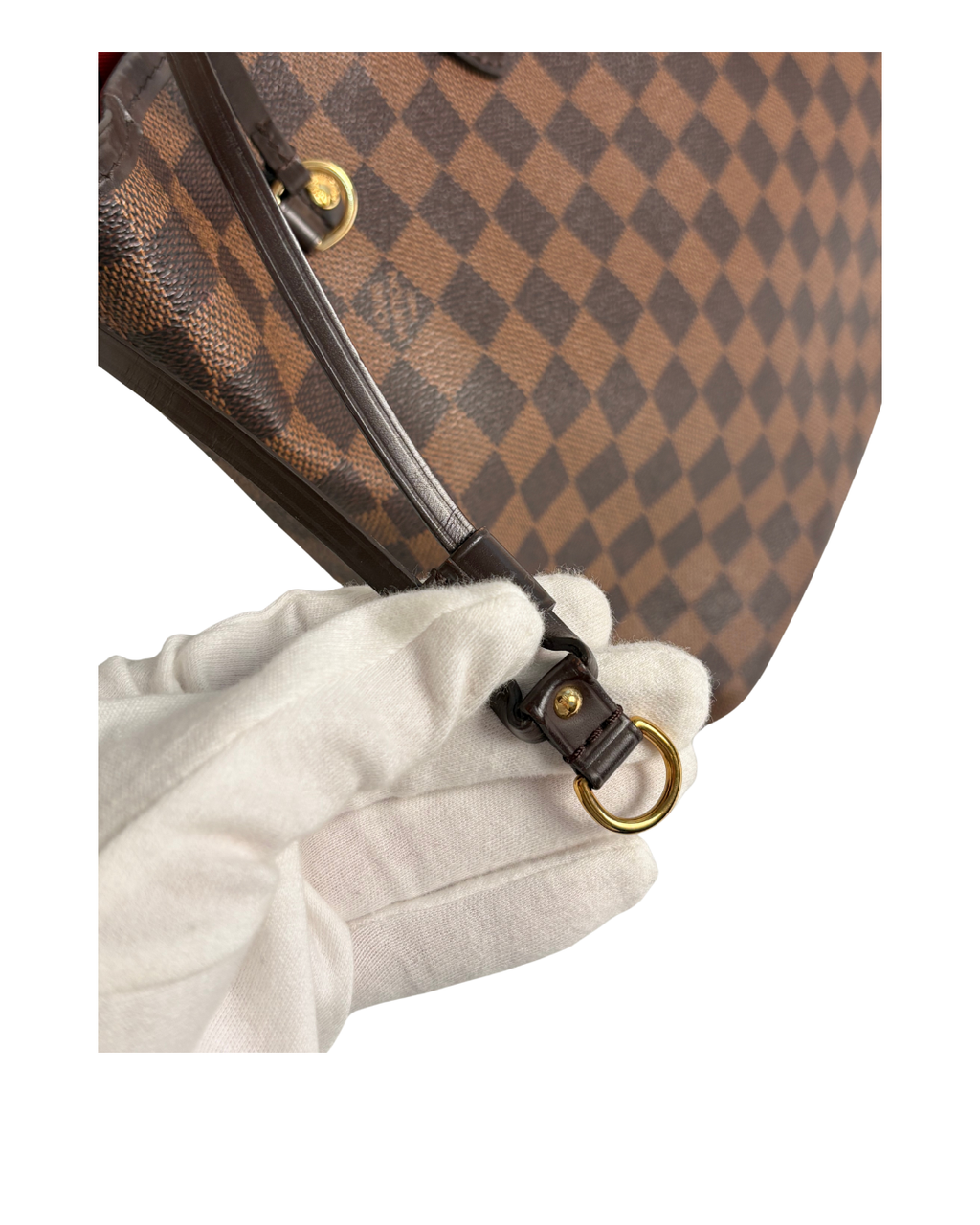 LOUIS VUITTON Neverfull MM Damier Ebene canvas
