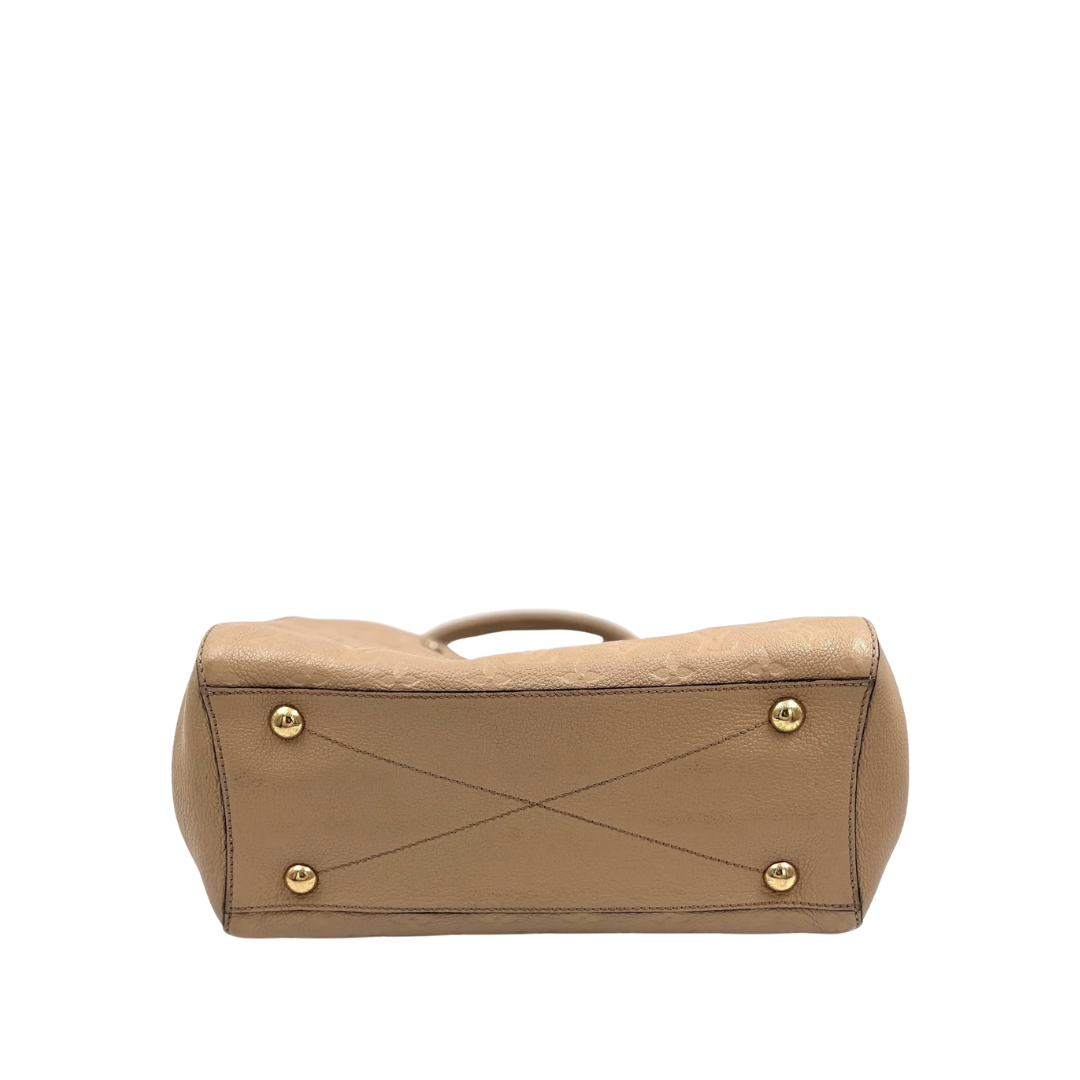 LOUIS VUITTON Montaigne MM neutrals Empreinte leather