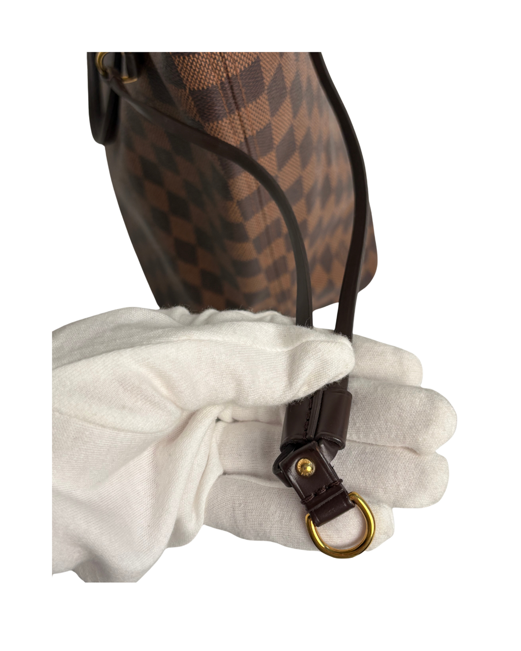 LOUIS VUITTON Neverfull MM Damier Ebene canvas
