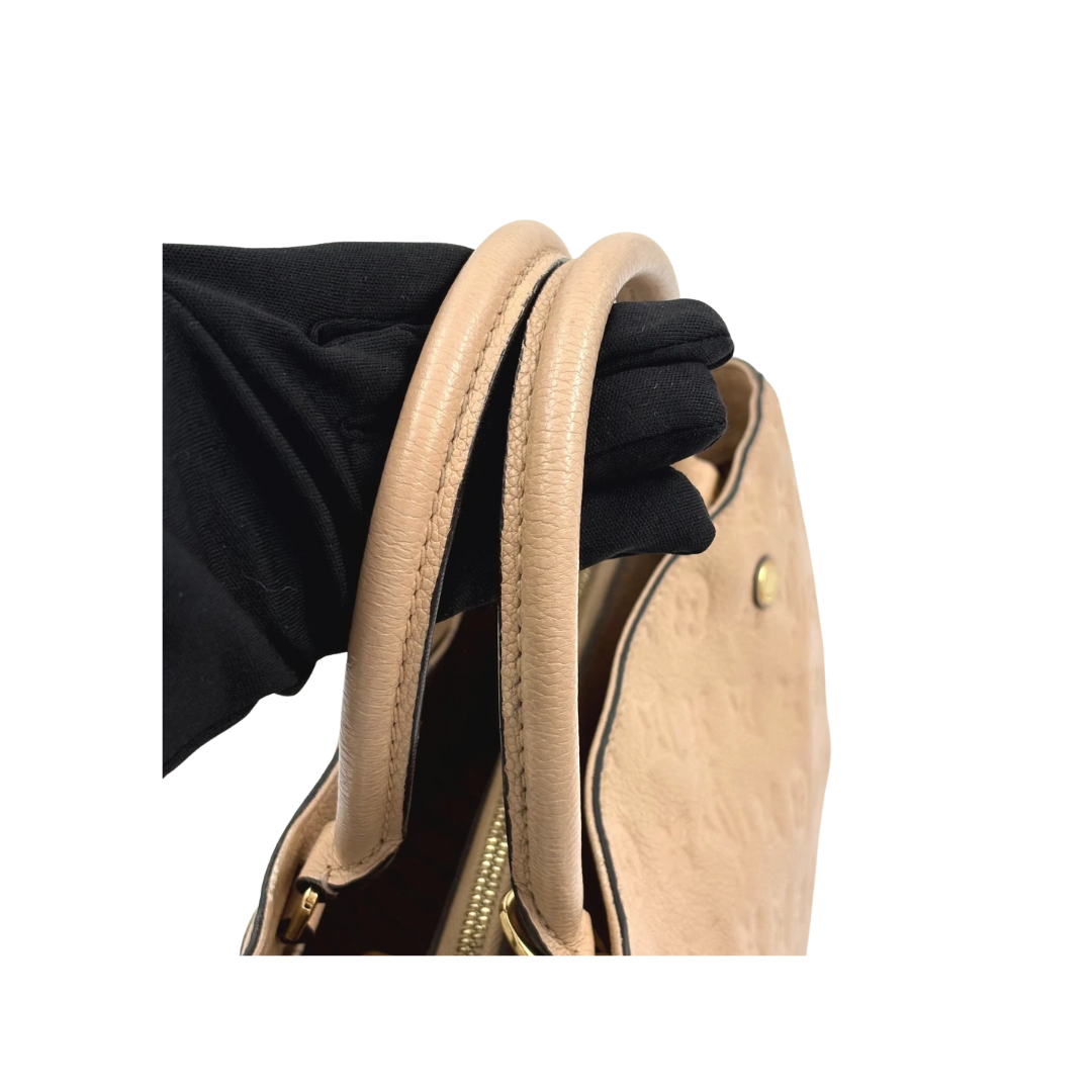 LOUIS VUITTON Montaigne MM neutrals Empreinte leather