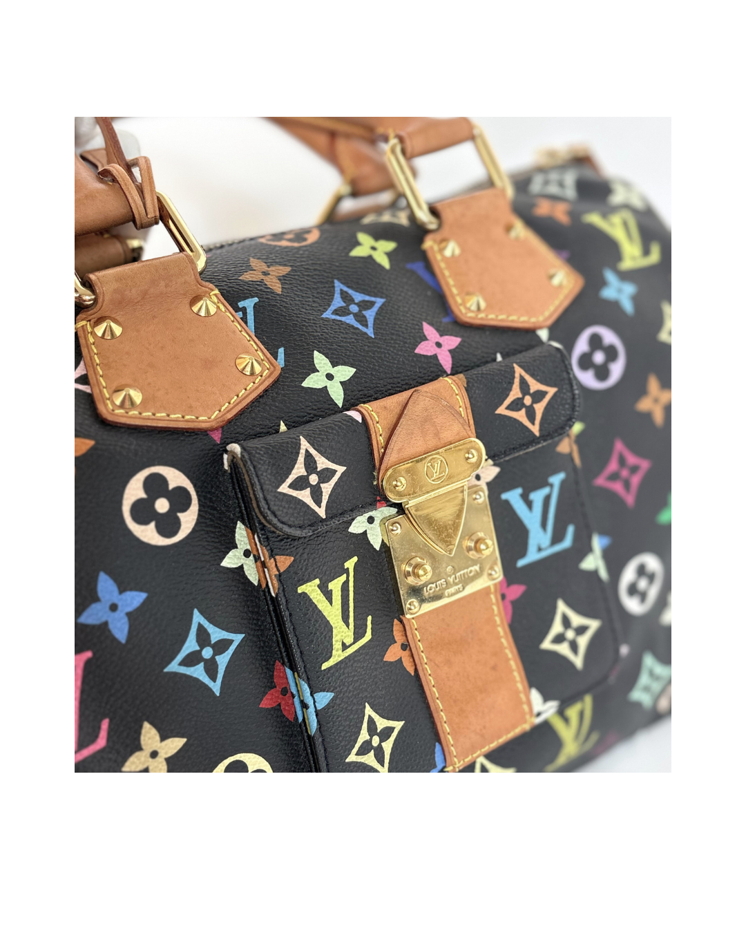 Louis Vuitton x Takashi Murakami Speedy 30 – Multicolor Noir