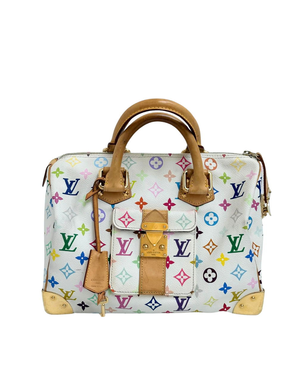LOUIS VUITTON x Takashi Murakami Speedy 30 – Multicolor White
