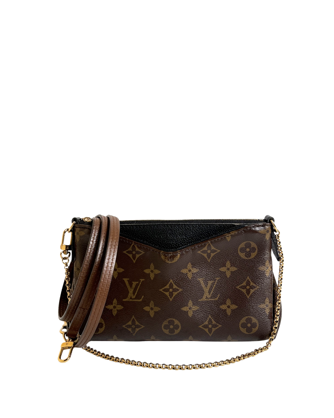 LOUIS VUITTON Pallas Clutch – Monogram Black