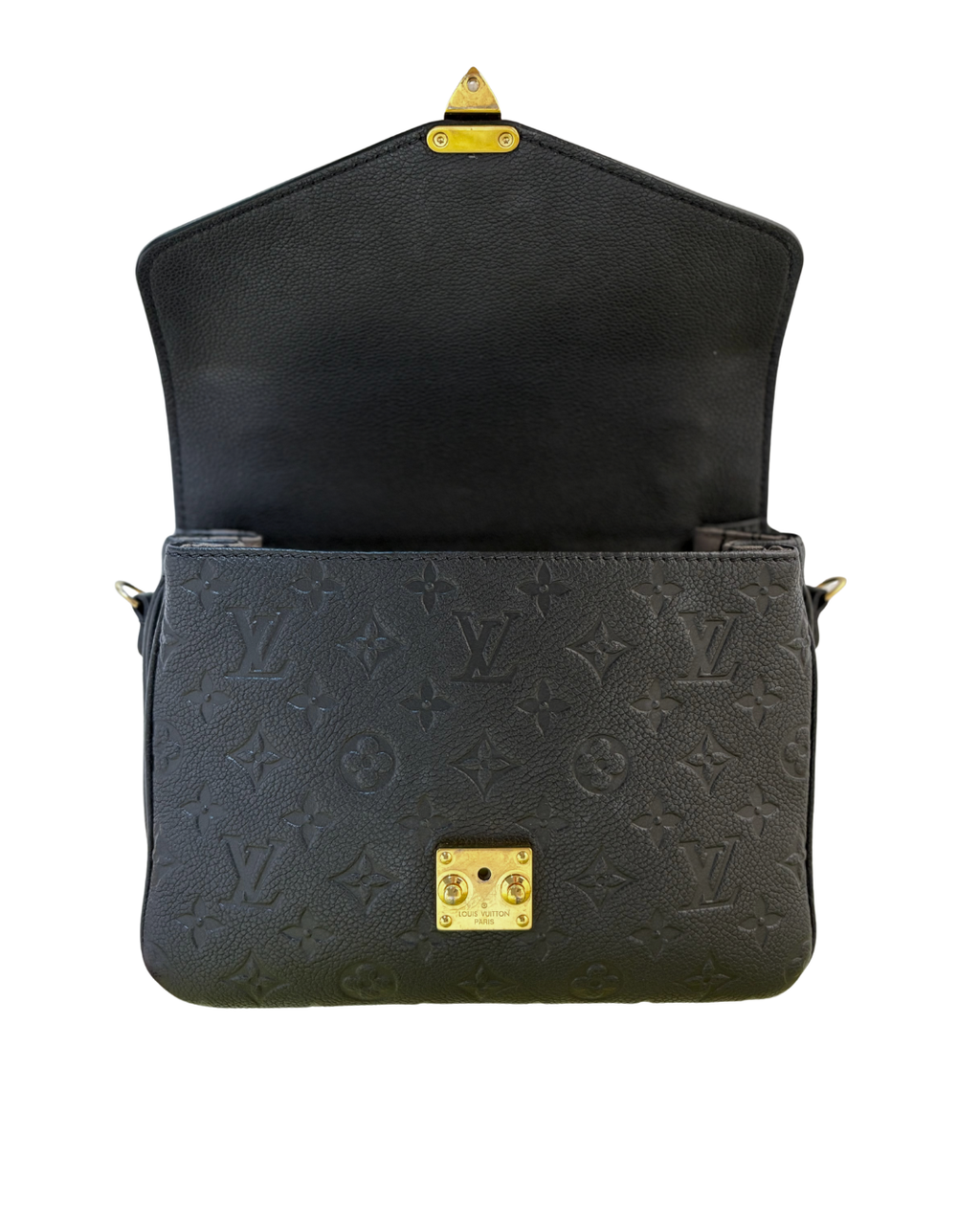 LOUIS VUITTON Metis empreinte black leather
