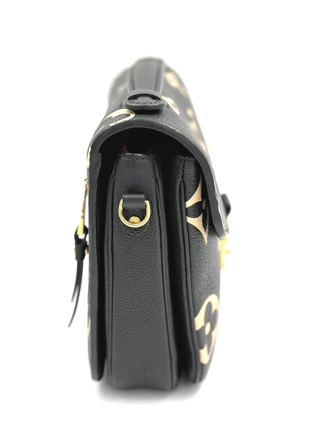LOUIS VUITTON Pochette Metis bicolor monogram empreinte leather (microchipped)