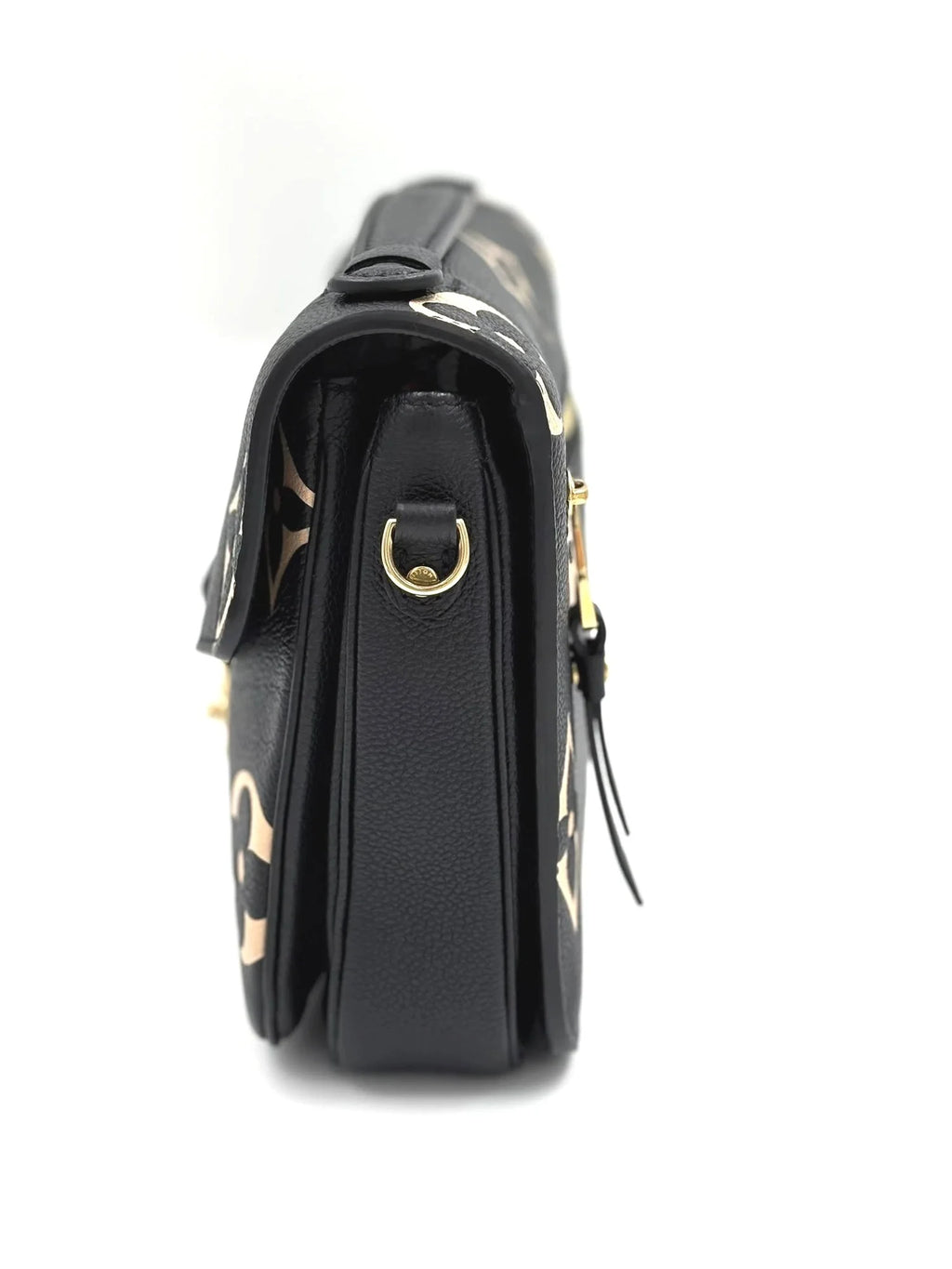 LOUIS VUITTON Pochette Metis bicolor monogram empreinte leather (microchipped)
