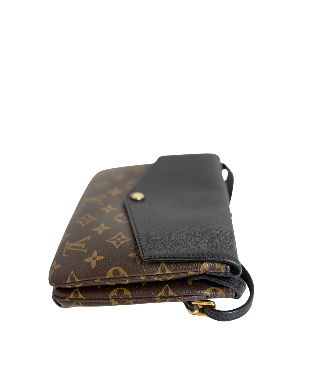 LOUIS VUITTON Twice Twinset Monogram Canvas Black Crossbody Shoulder Bag