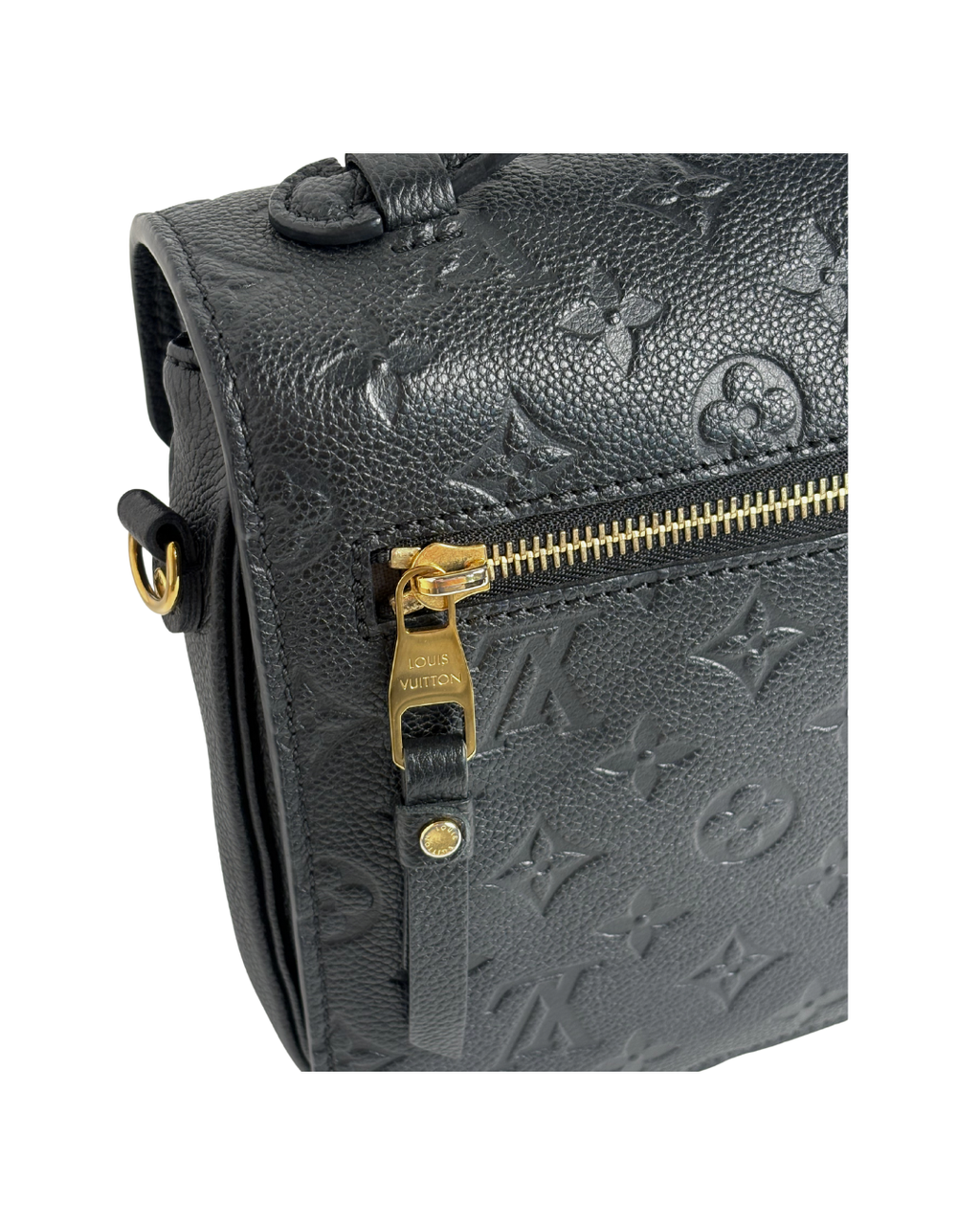 LOUIS VUITTON Metis empreinte black leather