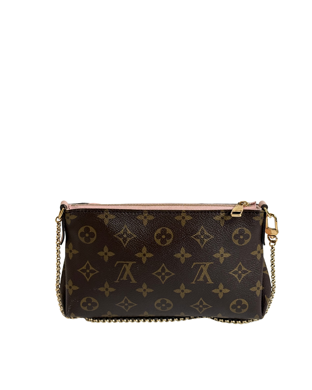 LOUIS VUITTON Monogram Pallas Clutch Rose Poudre Pink
