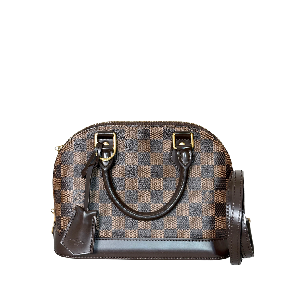 LOUIS VUITTON Alma BB Damier Ebene canvas
