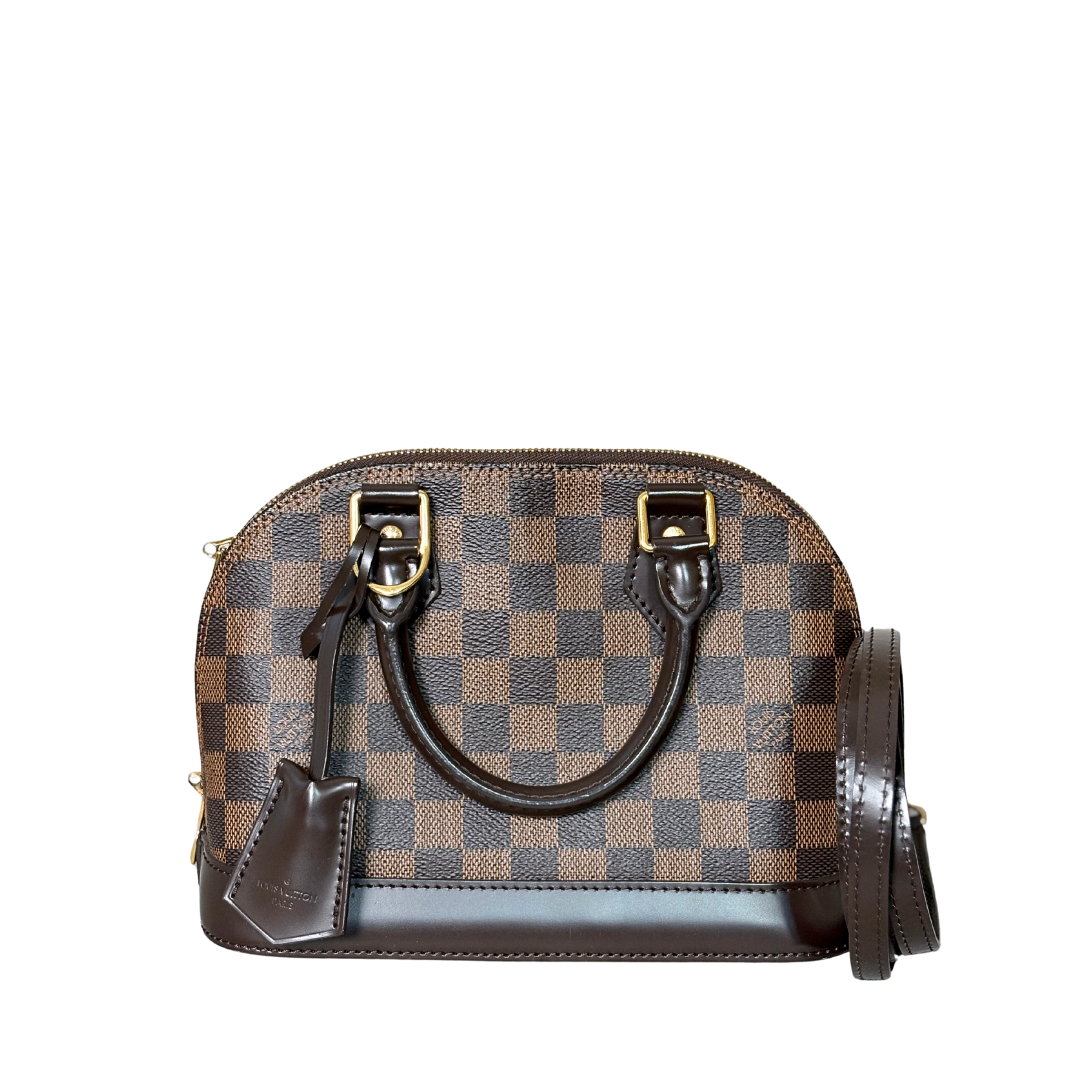 LOUIS VUITTON Alma BB Damier Ebene canvas