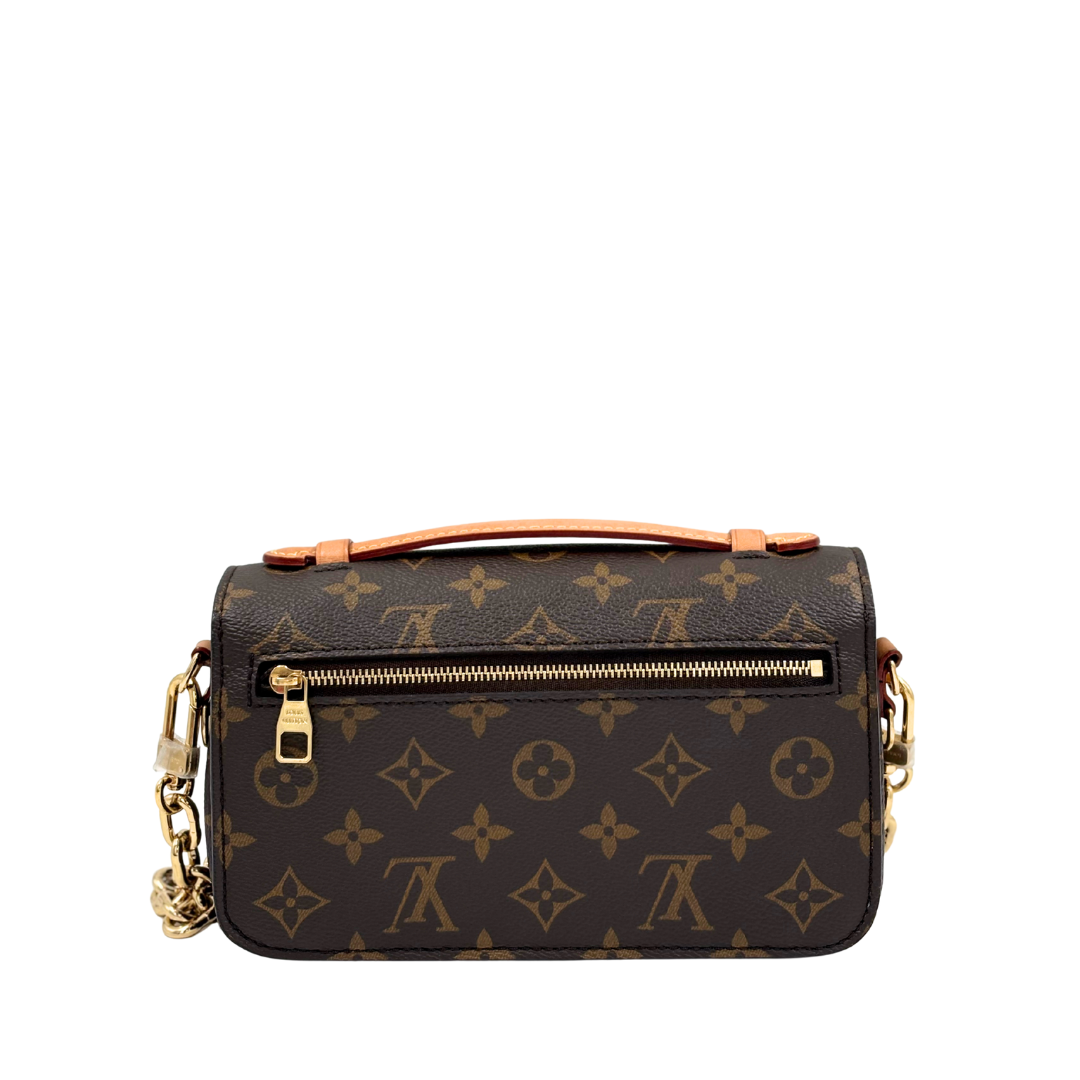 LOUIS VUITTON Pochette Metis East West in monogram canvas (microchipped)