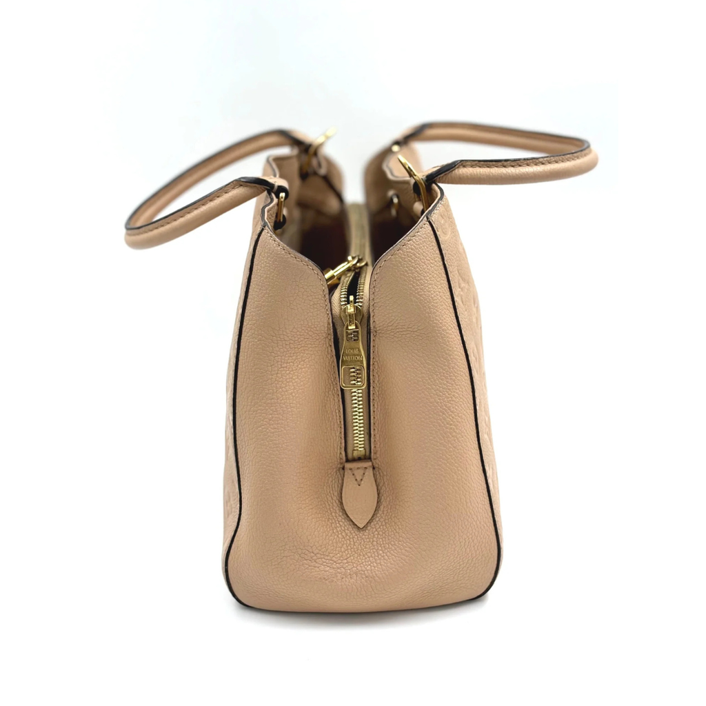 LOUIS VUITTON Montaigne MM neutrals Empreinte leather