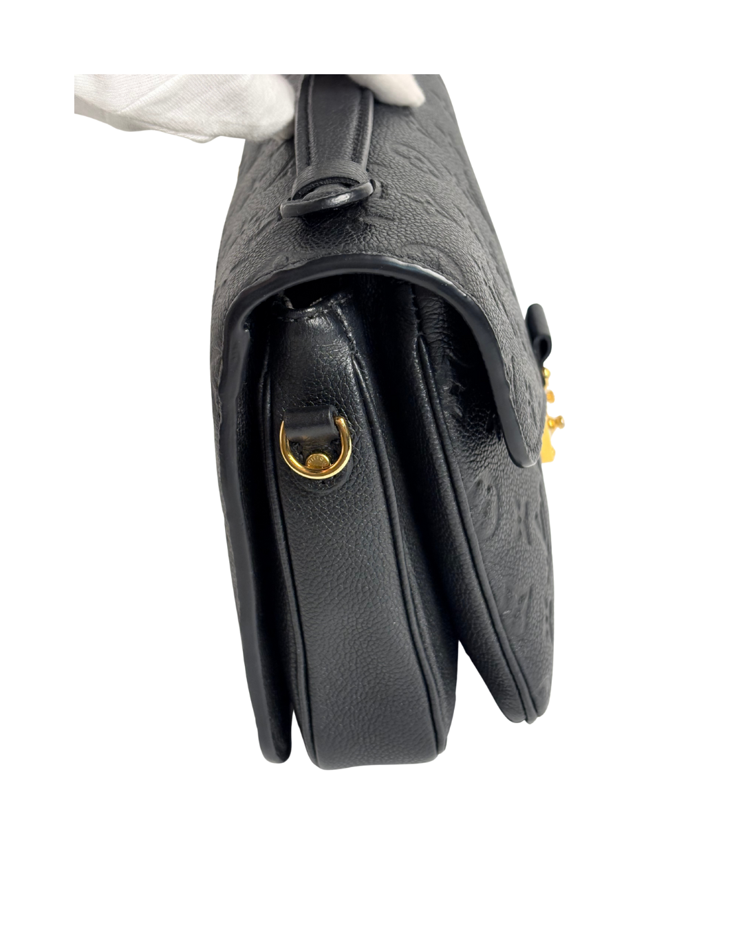 LOUIS VUITTON Metis empreinte black leather
