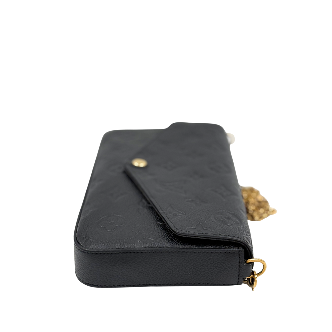 LOUIS VUITTON Félicie Pochette Monogram Empreinte Black Leather