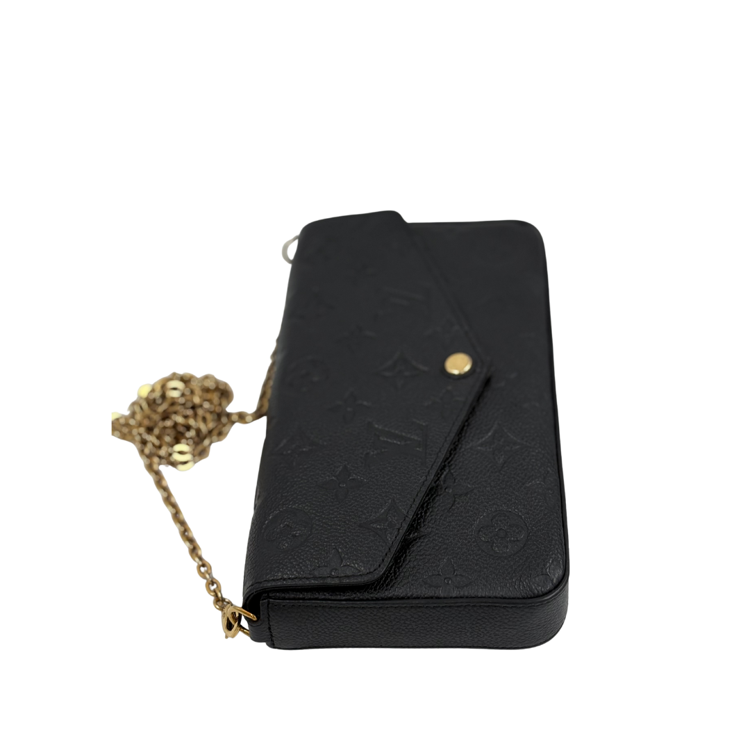 LOUIS VUITTON Félicie Pochette Monogram Empreinte Black Leather