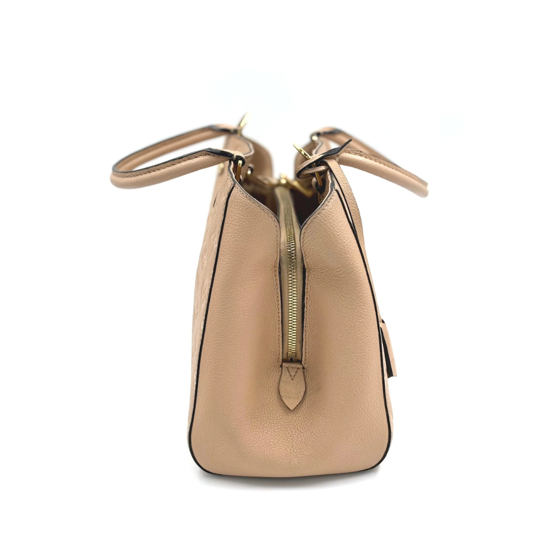 LOUIS VUITTON Montaigne MM neutrals Empreinte leather