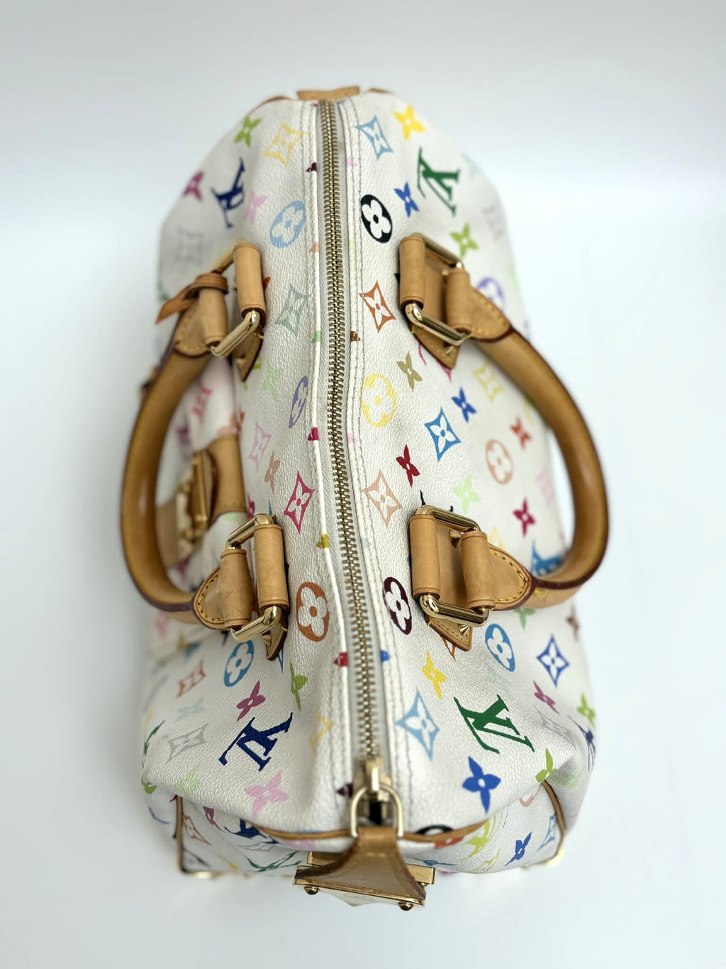 LOUIS VUITTON x Takashi Murakami Speedy 30 – Multicolor White