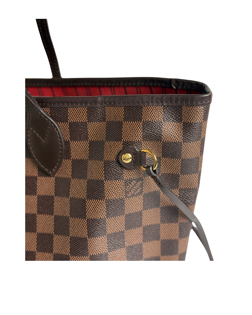 LOUIS VUITTON Neverfull MM Damier Ebene canvas