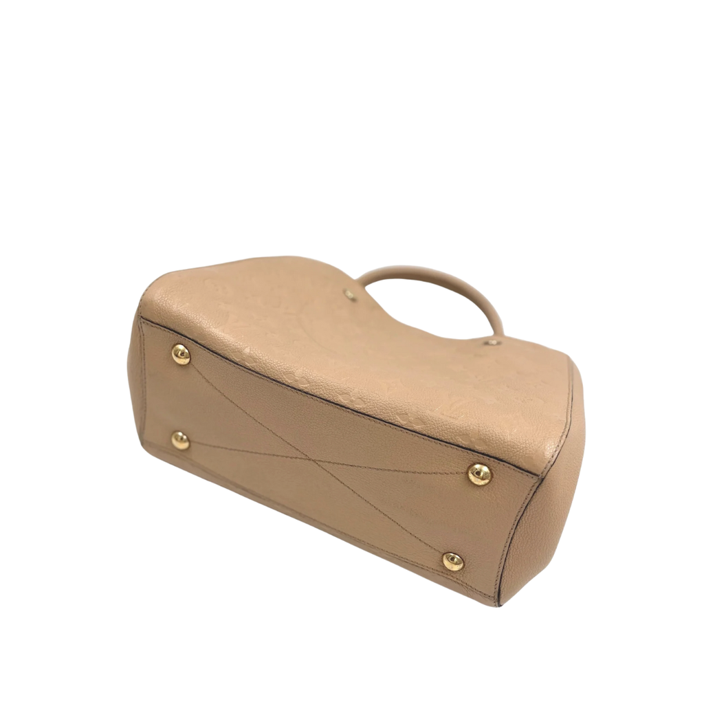 LOUIS VUITTON Montaigne MM neutrals Empreinte leather