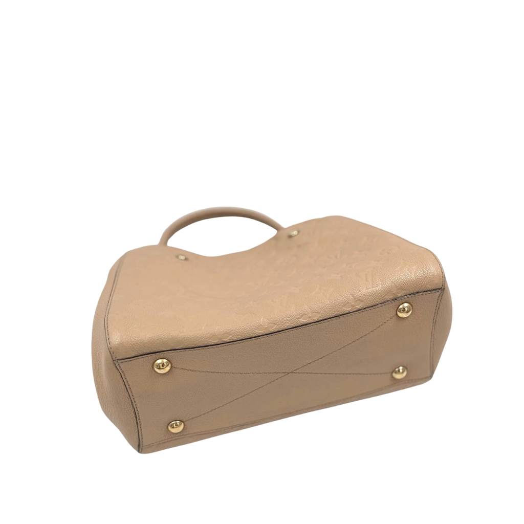 LOUIS VUITTON Montaigne MM neutrals Empreinte leather