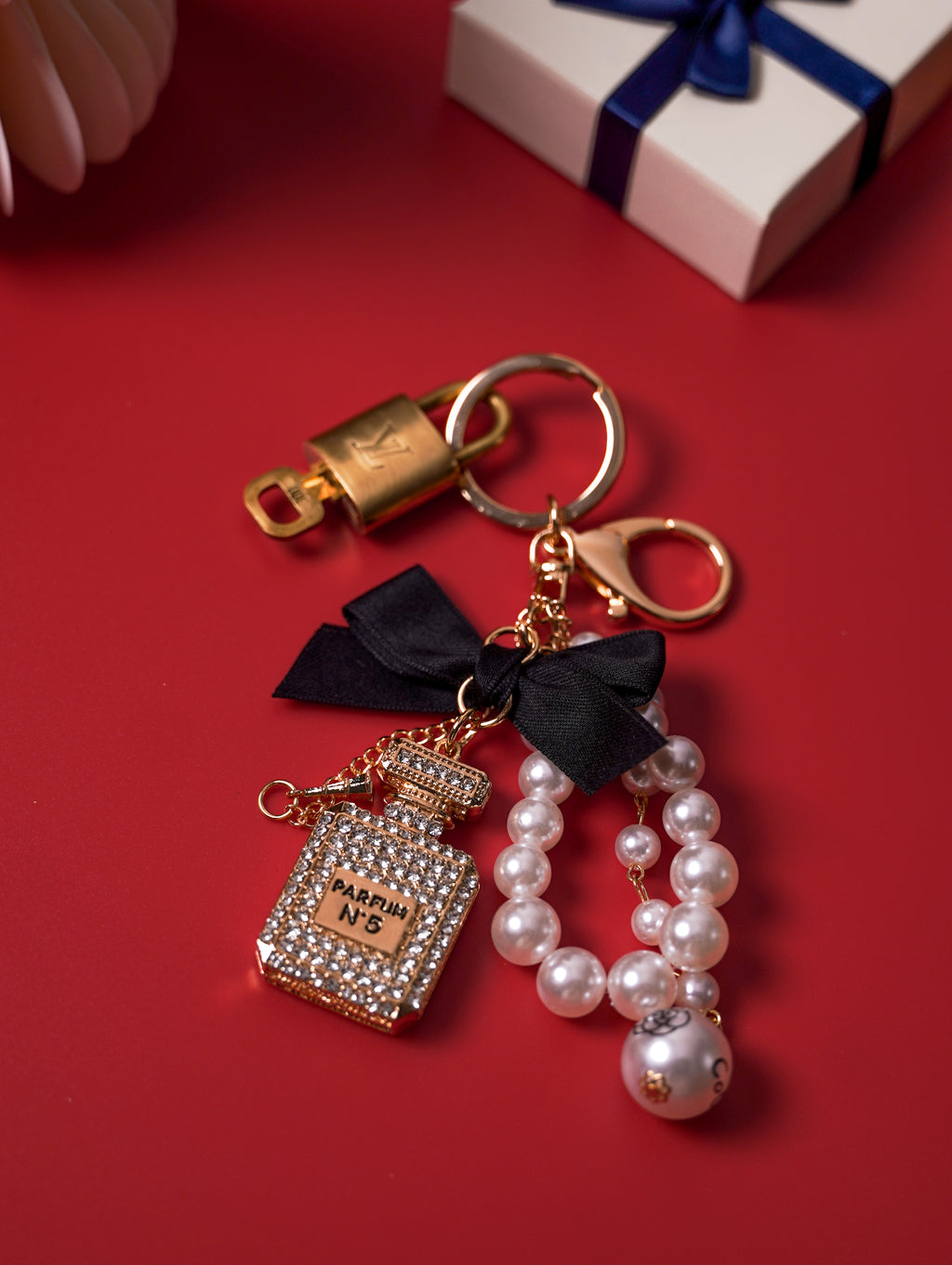 Authentic Lock & Key Set with Non-Branded Charm - Luxe Icon