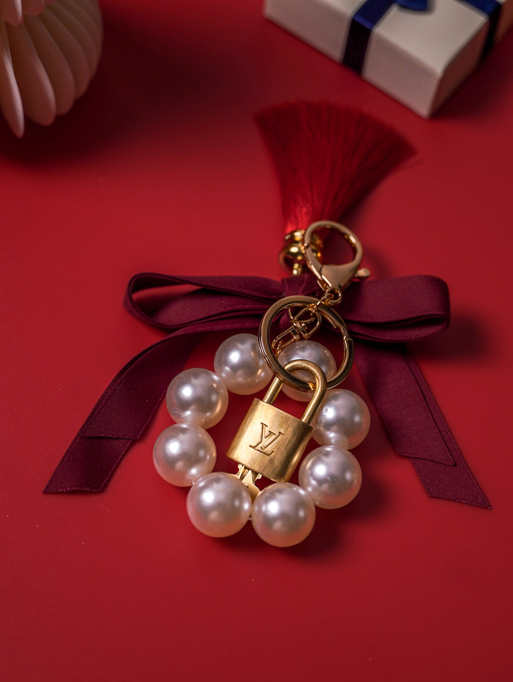 Authentic Lock & Key Set with Non-Branded Charm – Rouge Tassel