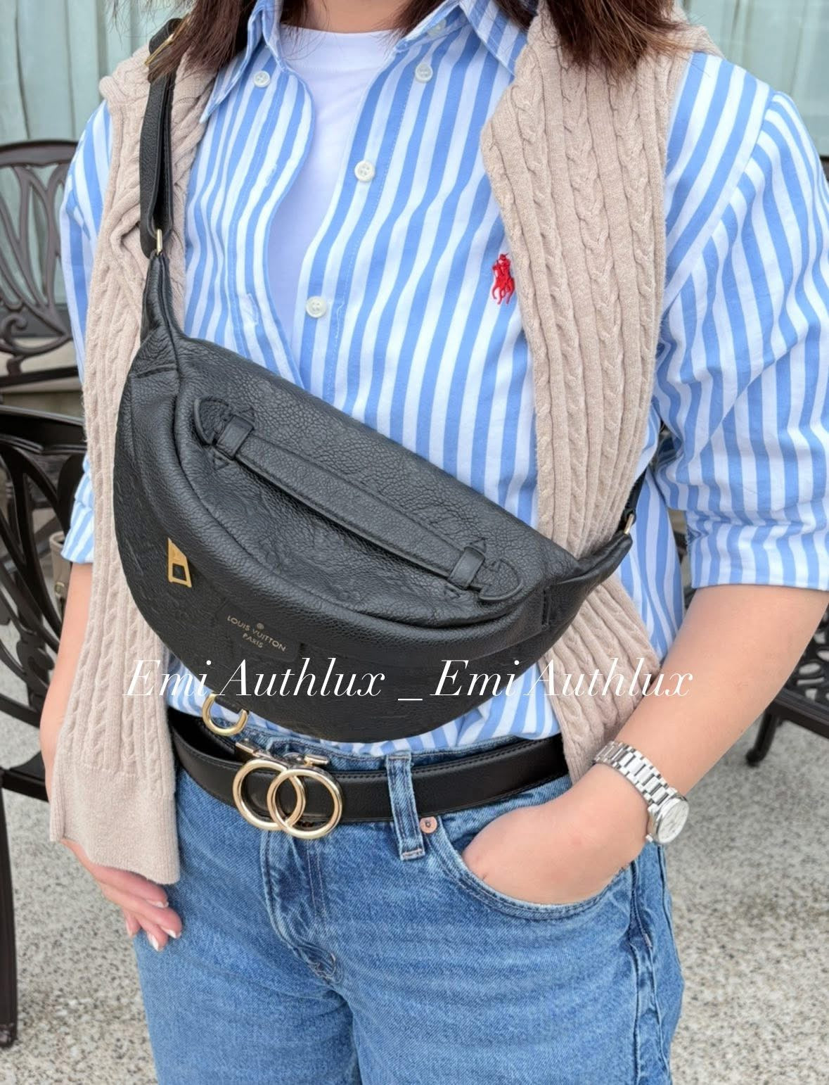 LOUIS VUITTON Bumbag Empreinte Noir (Discontinued)
