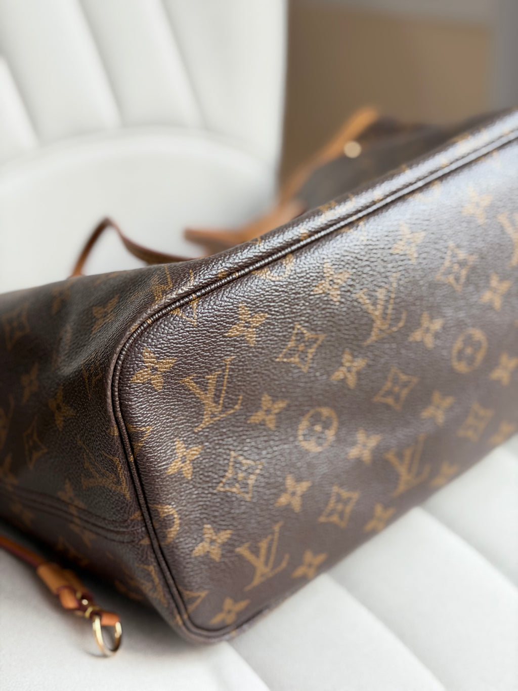 LOUIS VUITTON Neverfull MM Monogram – Pivoine Interior