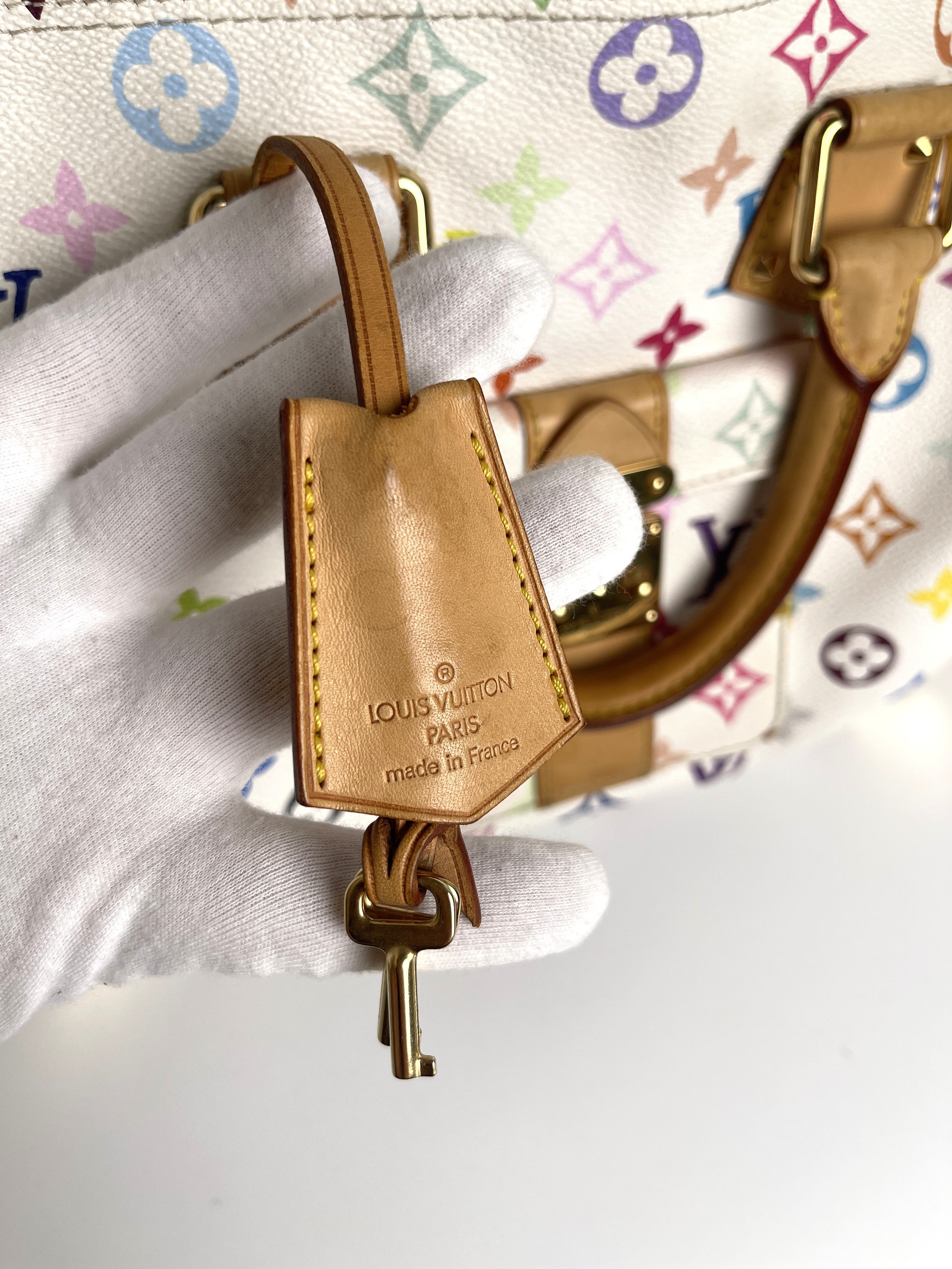 LOUIS VUITTON x Takashi Murakami Speedy 30 – Multicolor White