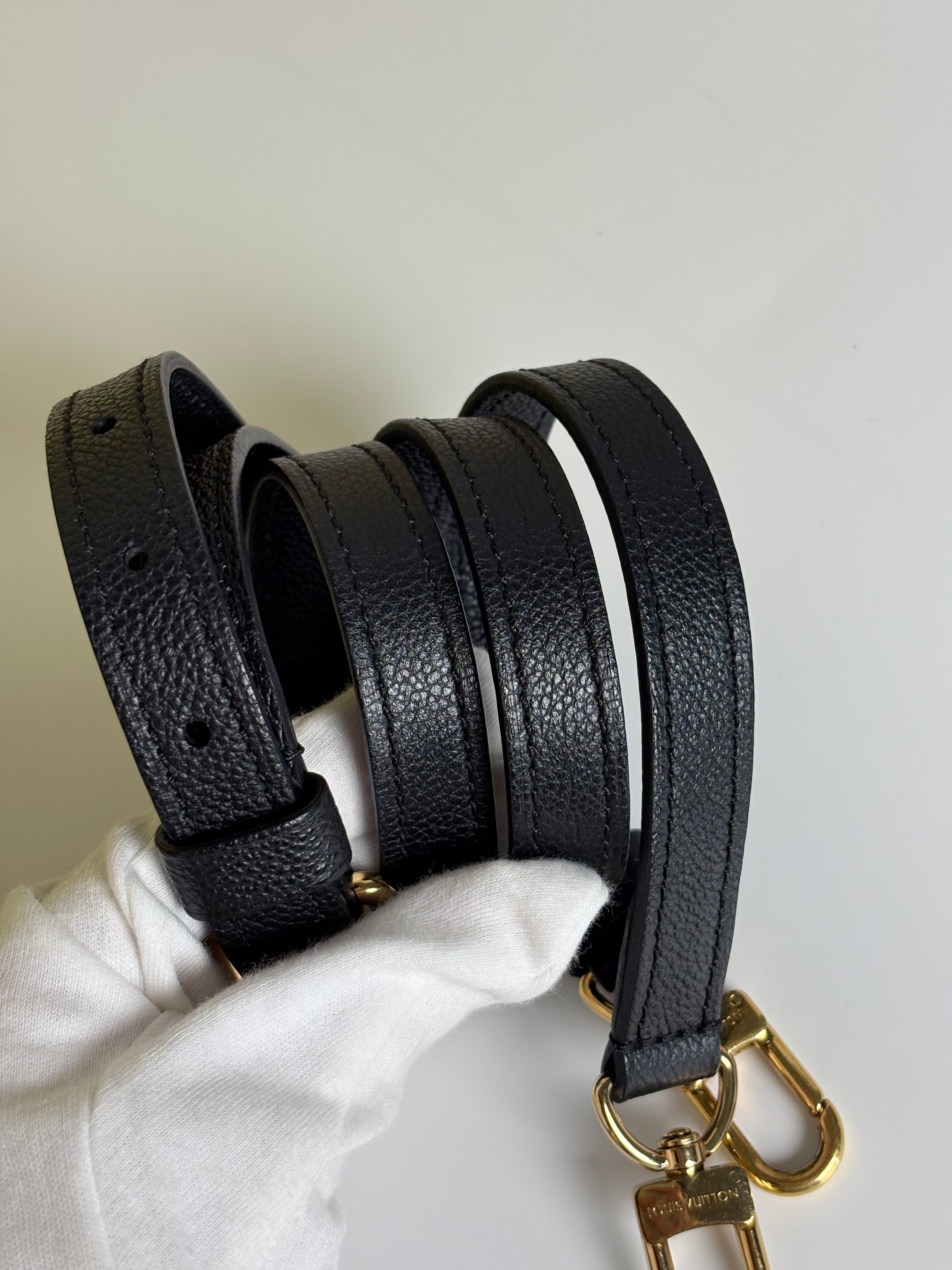 LOUIS VUITTON Metis empreinte black leather
