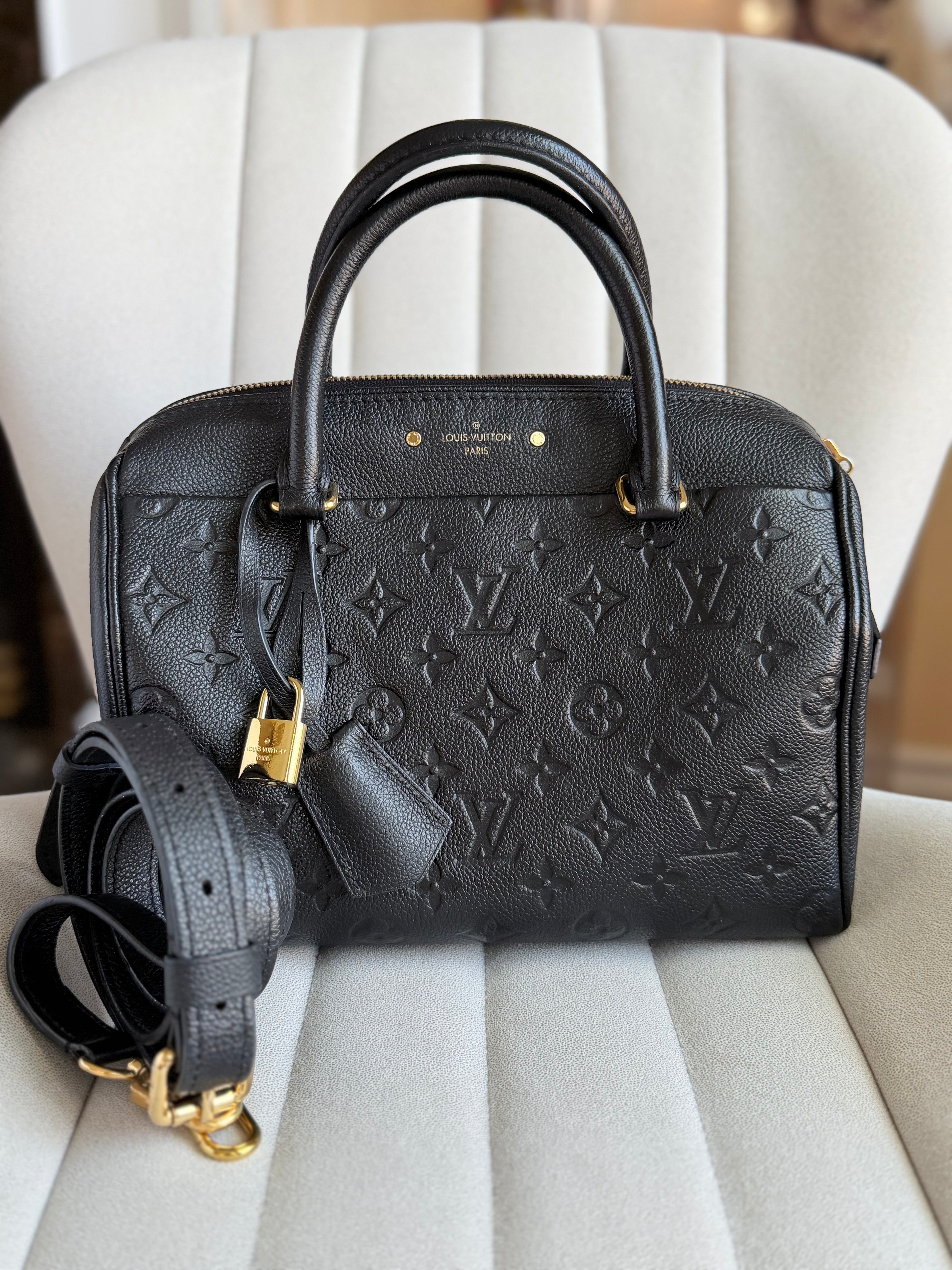 LOUIS VUITTON Speedy Bandoulière 25 – Empreinte Noir
