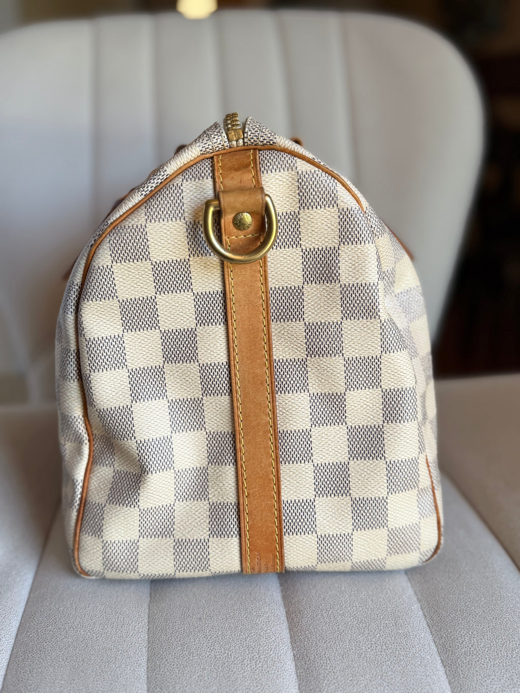 LOUIS VUITTON Speedy Bandoulière 30 in Damier Azur