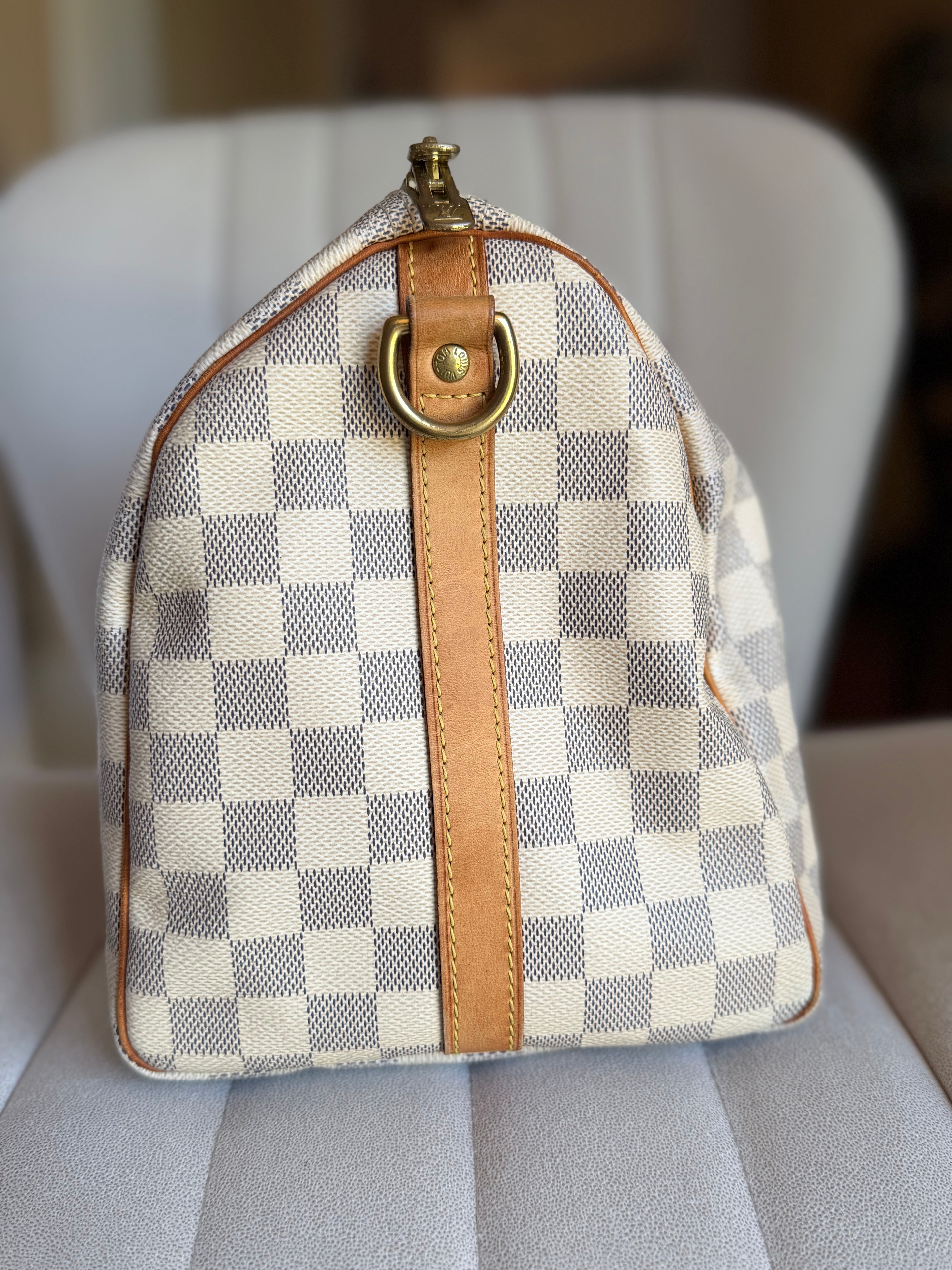 LOUIS VUITTON Speedy Bandoulière 30 in Damier Azur