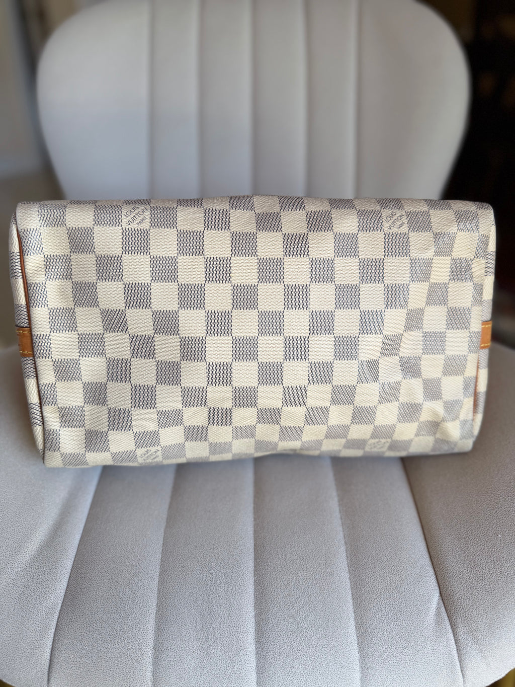 LOUIS VUITTON Speedy Bandoulière 30 in Damier Azur