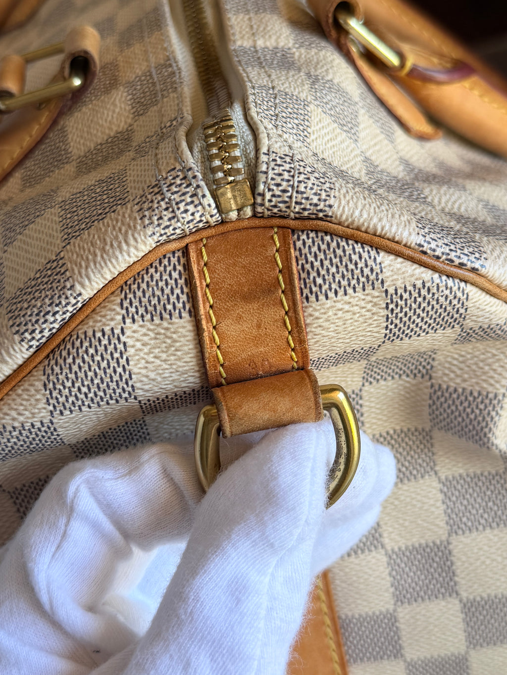 LOUIS VUITTON Speedy Bandoulière 30 in Damier Azur