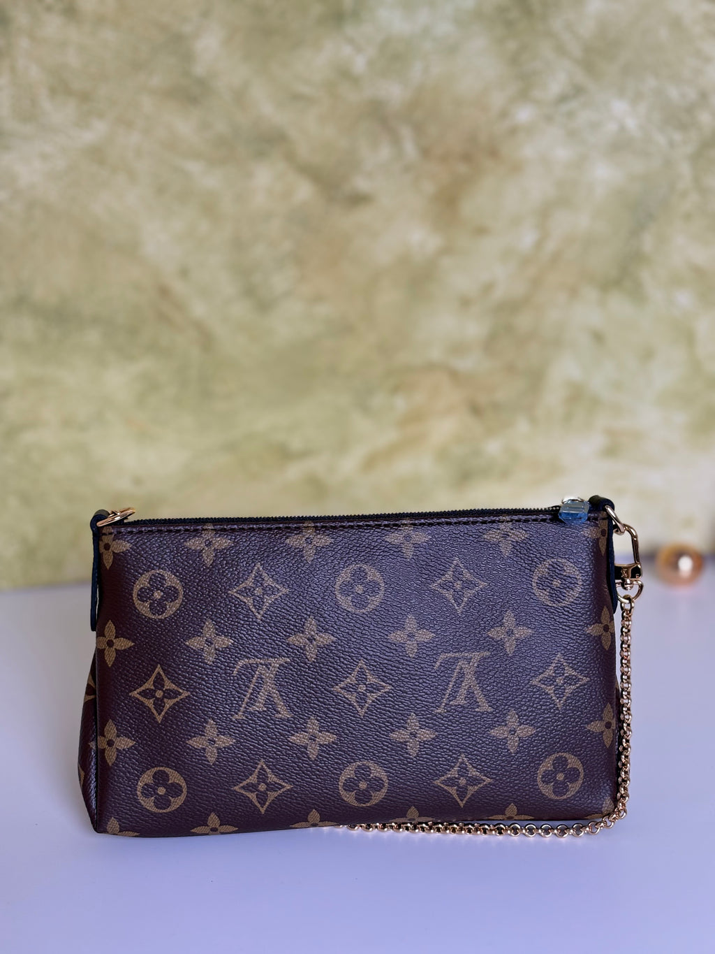 LOUIS VUITTON Monogram Pallas Noir/Black Clutch Crossbody