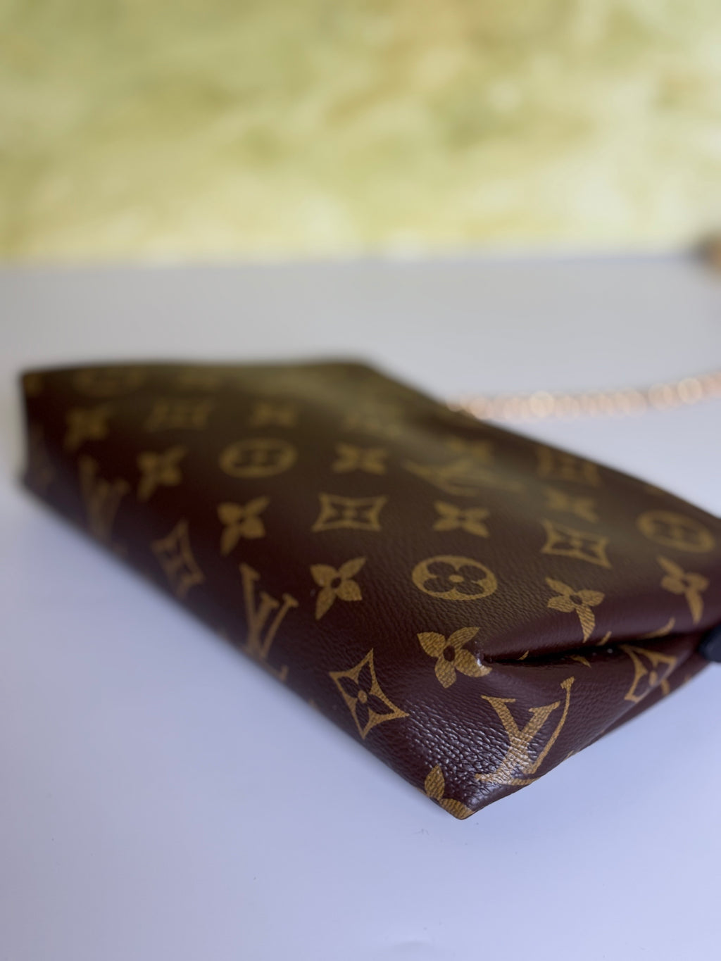 LOUIS VUITTON Monogram Pallas Noir/Black Clutch Crossbody