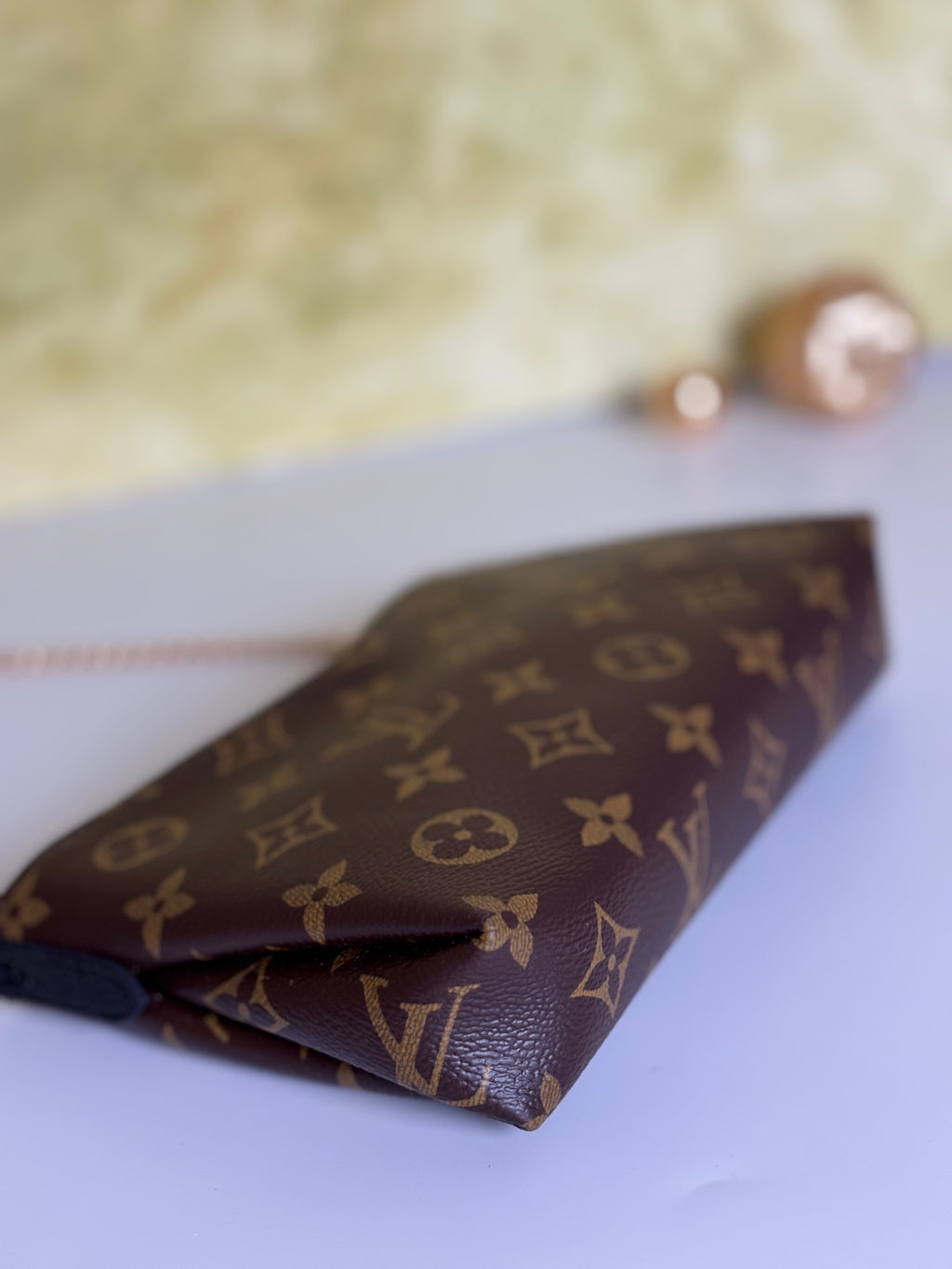 LOUIS VUITTON Monogram Pallas Noir/Black Clutch Crossbody