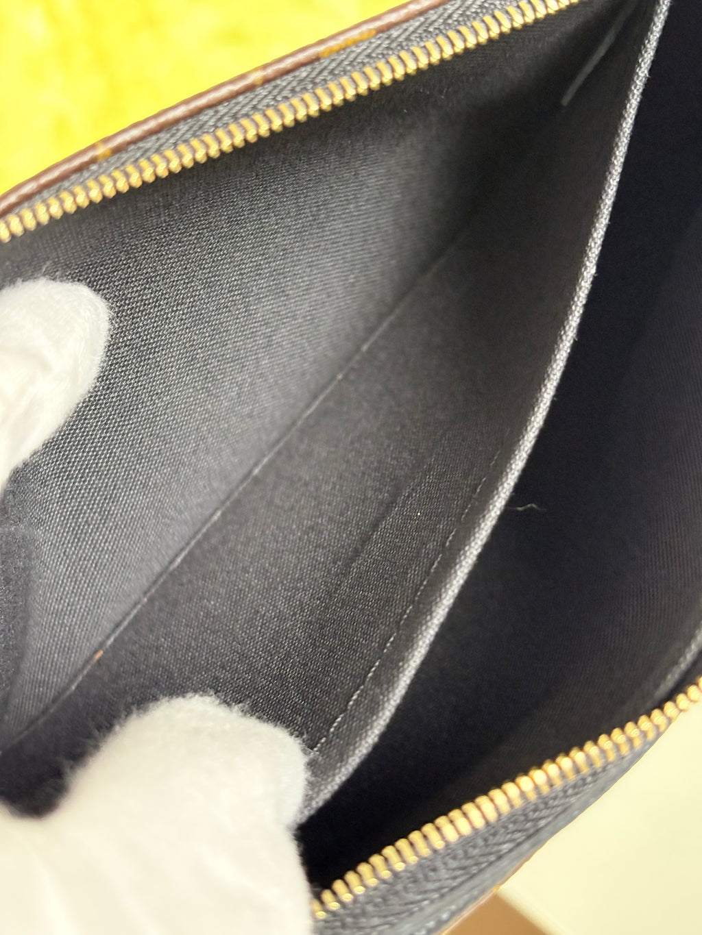 LOUIS VUITTON Monogram Pallas Noir/Black Clutch Crossbody