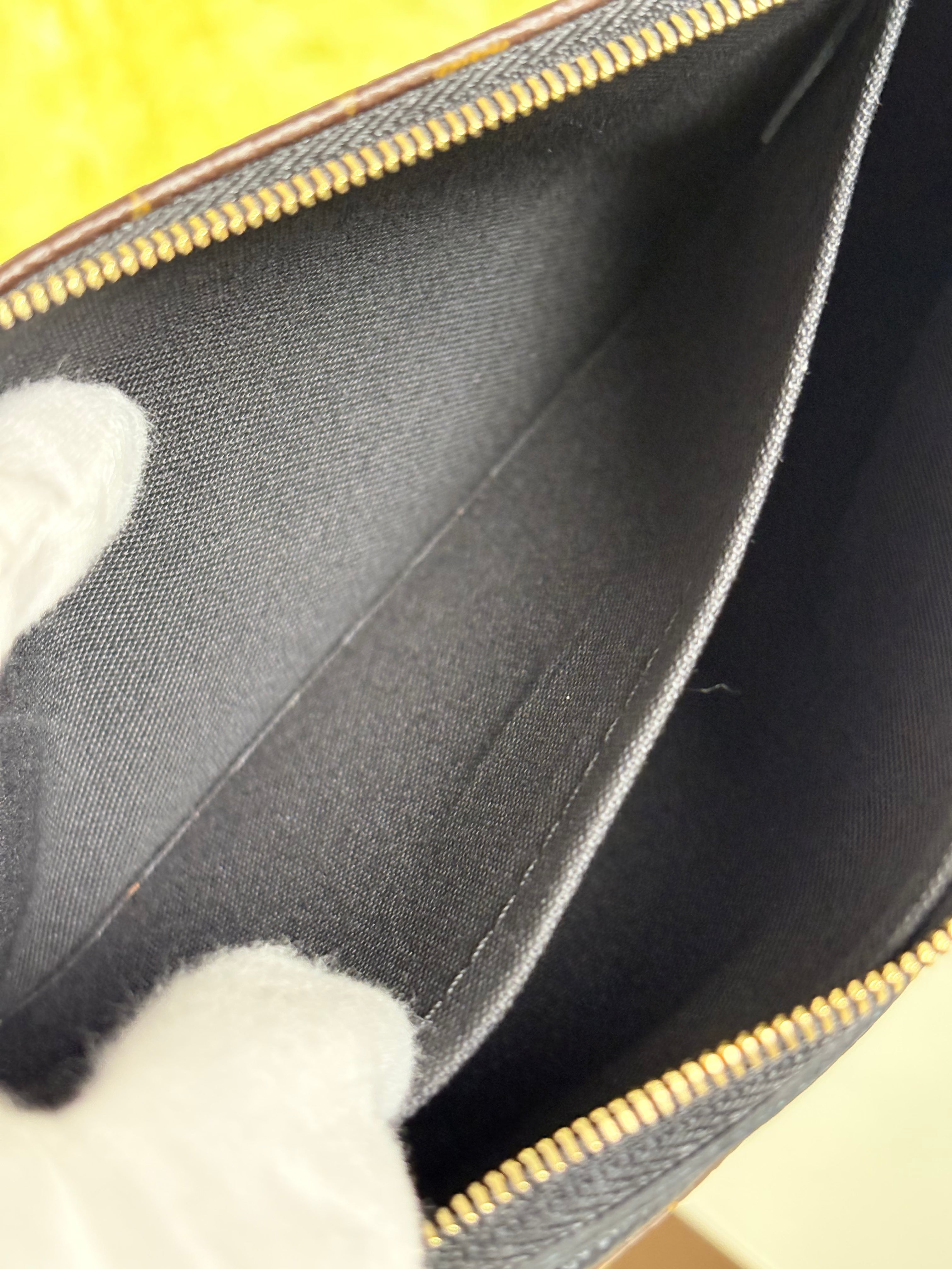 LOUIS VUITTON Monogram Pallas Noir/Black Clutch Crossbody