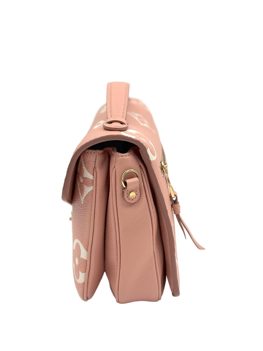 LOUIS VUITTON Pochette Metis bicolor monogram empreinte leather (microchipped)
