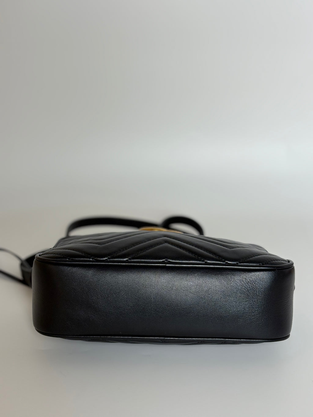 GUCCI marmont camera bag black leather