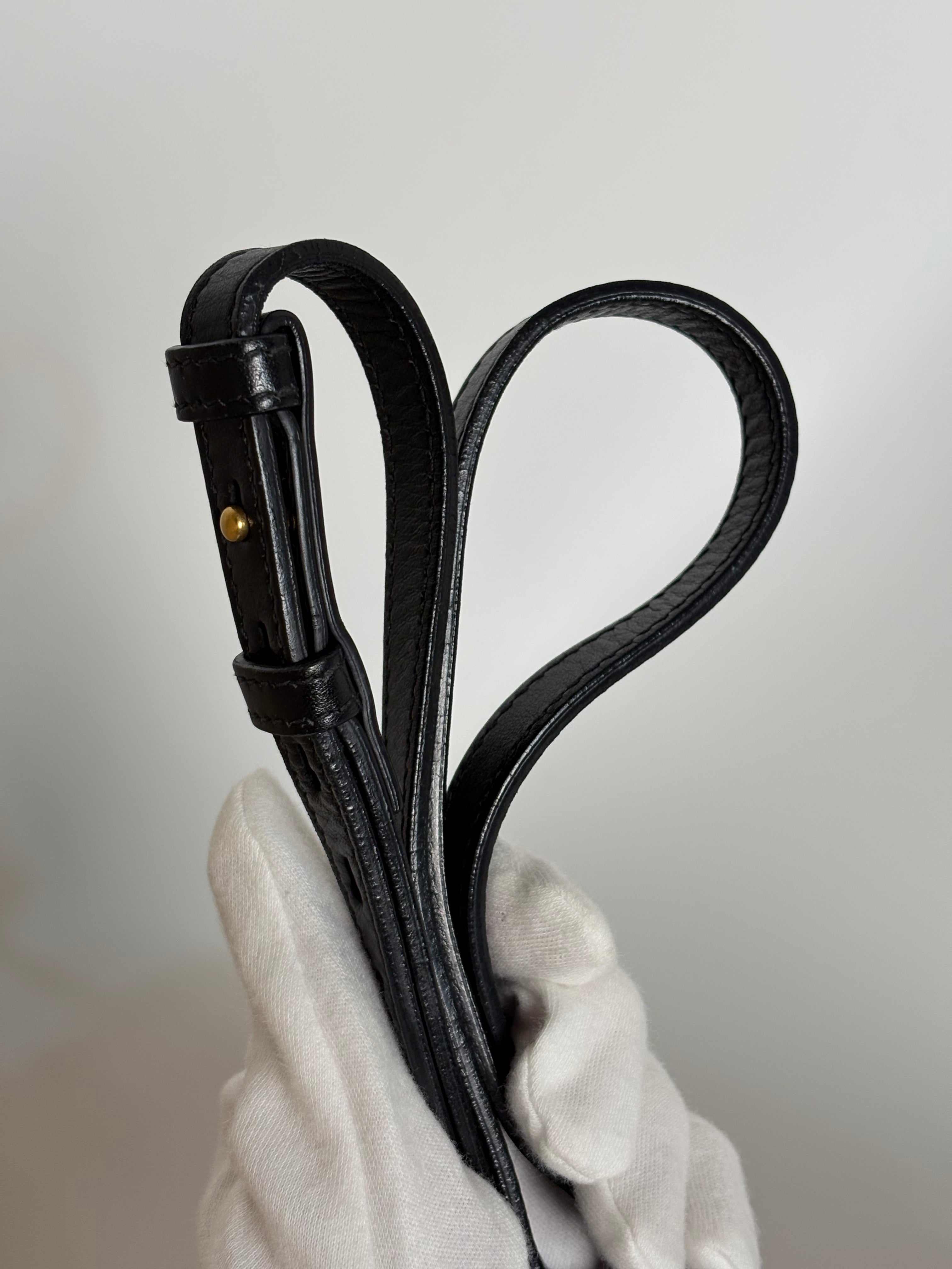 GUCCI marmont camera bag black leather