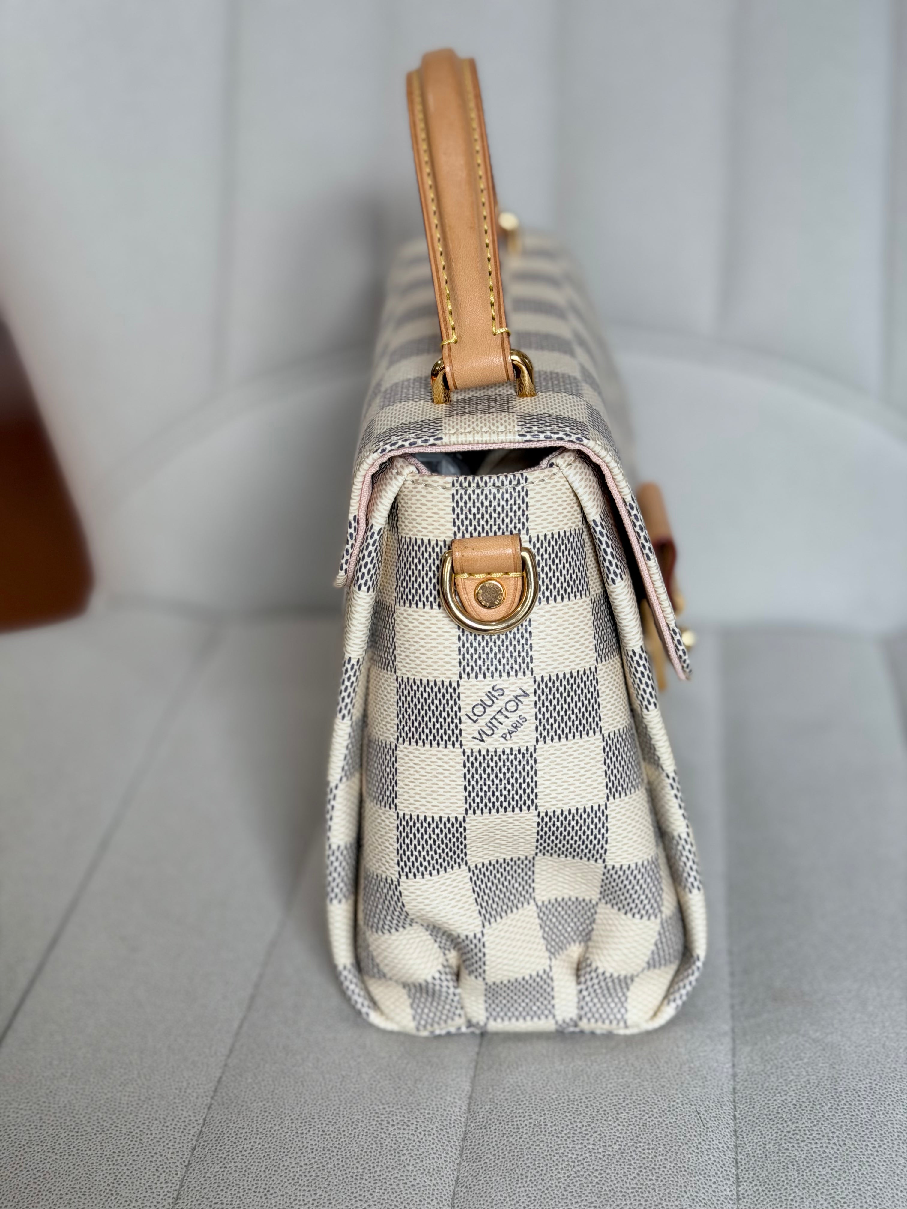 LOUIS VUITTON Croisette Damier Azur canvas