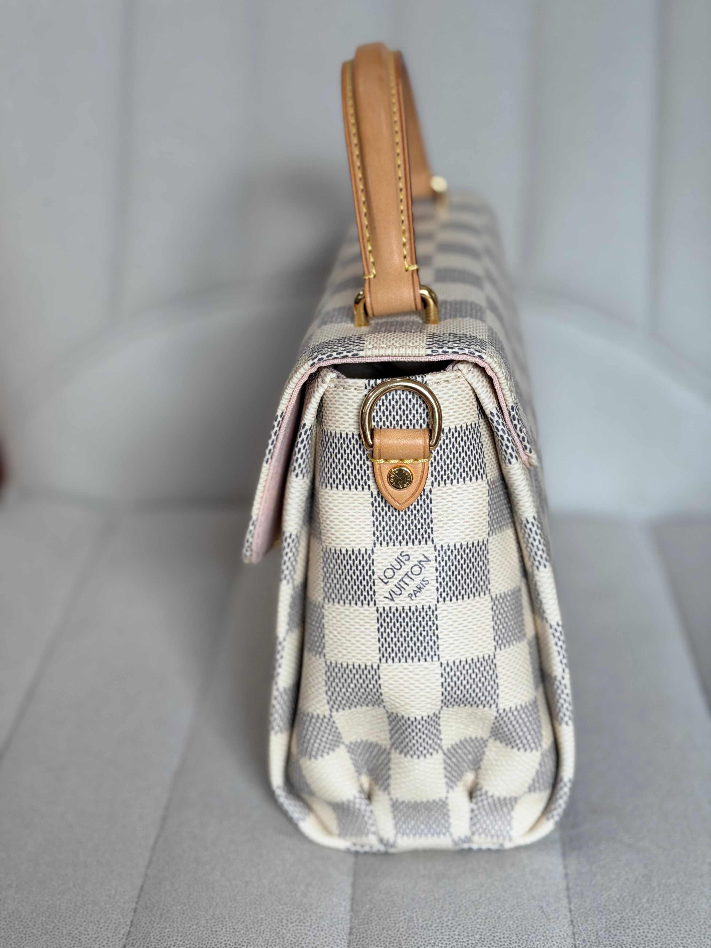LOUIS VUITTON Croisette Damier Azur canvas