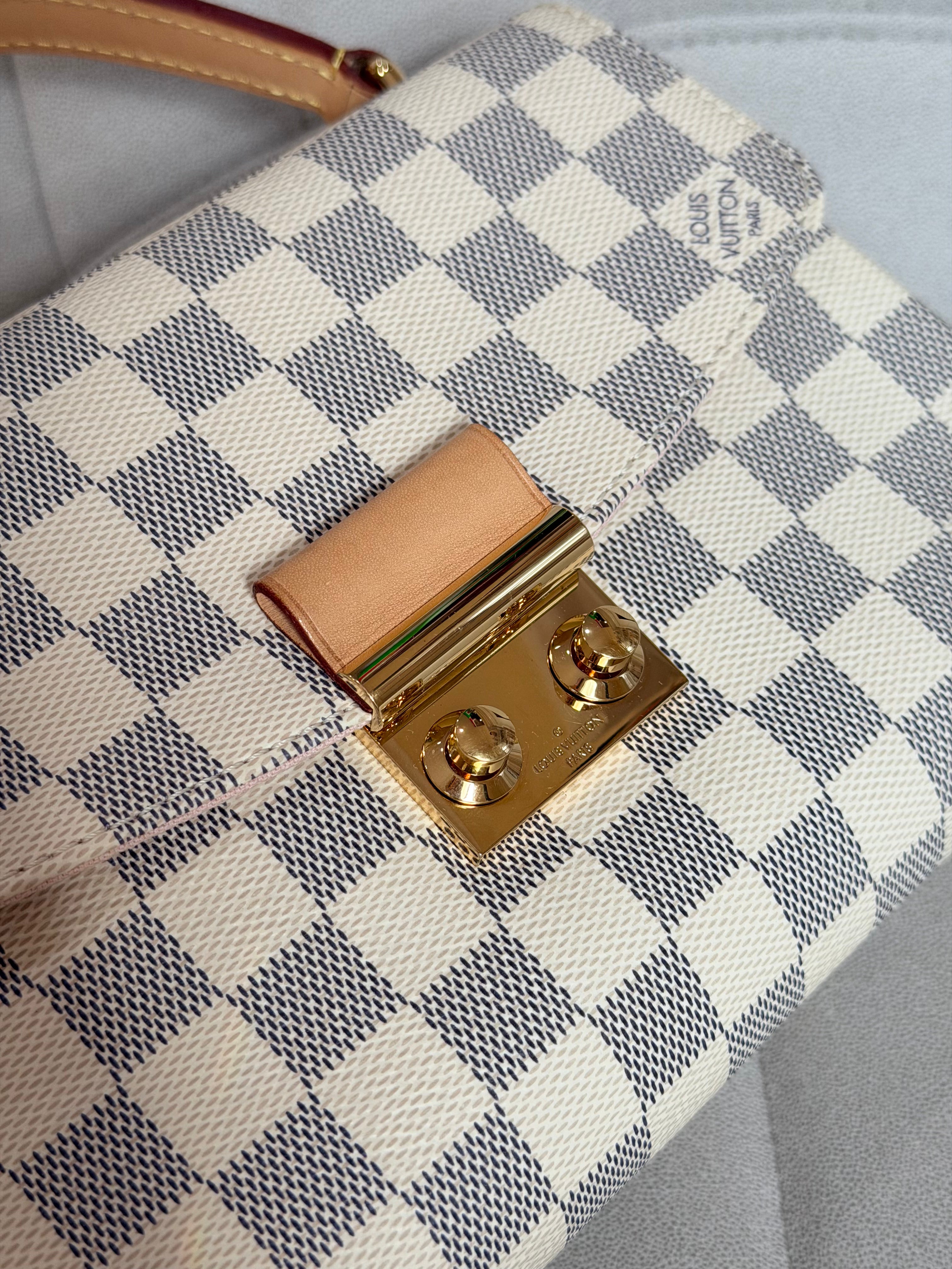 LOUIS VUITTON Croisette Damier Azur canvas
