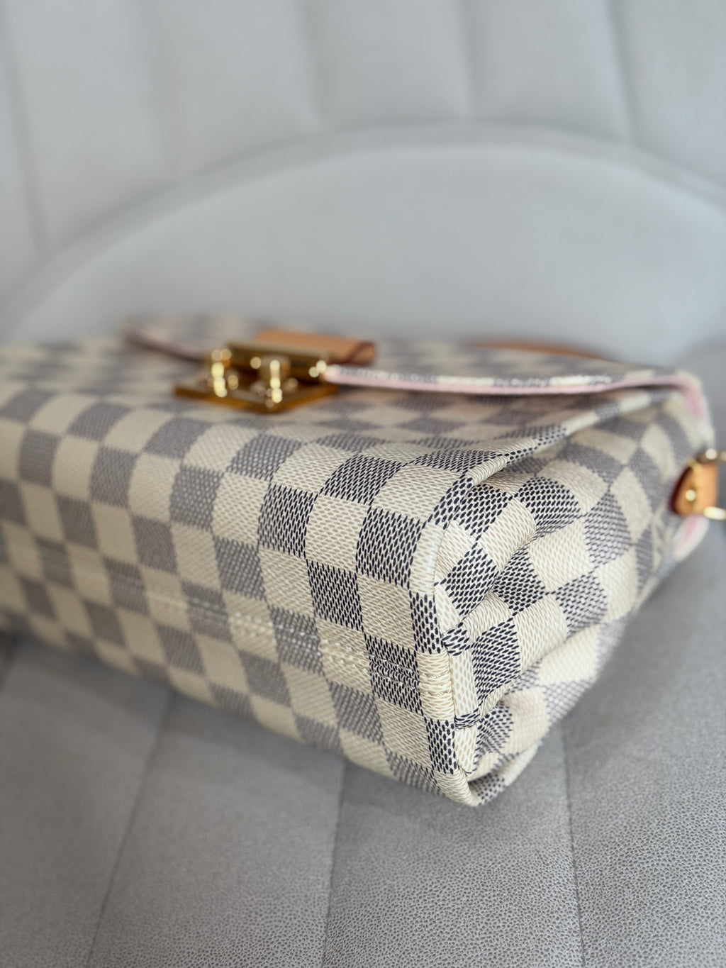 LOUIS VUITTON Croisette Damier Azur canvas