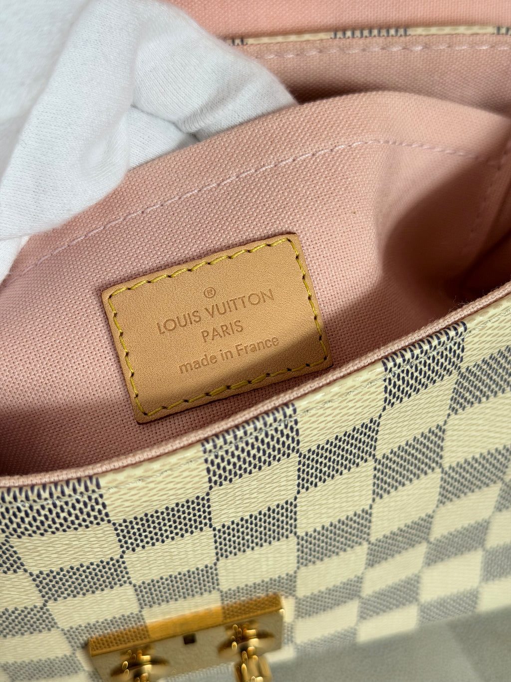 LOUIS VUITTON Croisette Damier Azur canvas